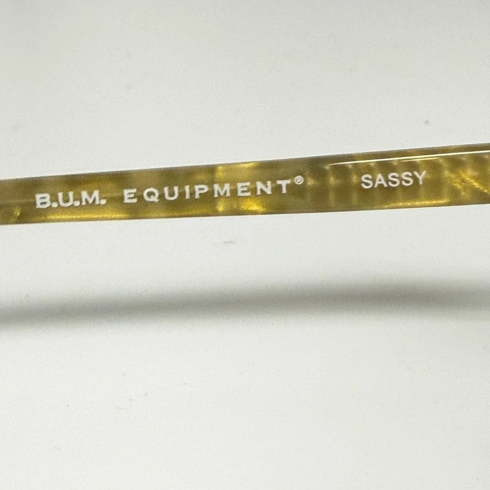 B.U.M. Equipment Sassy Eyeglasses Frames Black Brown Leopard Print 53-16-135